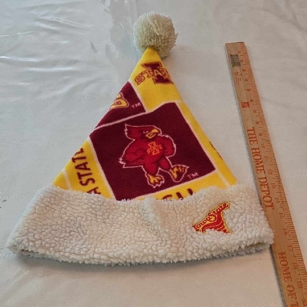 Iowa State Cardinal Fleece Santa Hat